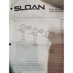 Sloan Exposed Closet Urinal Flushometer
